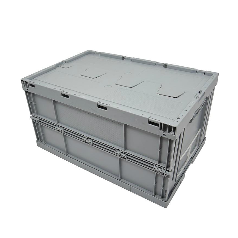 Caja de plástico plegable con tapa - 600x400x320mm - 59 litros
