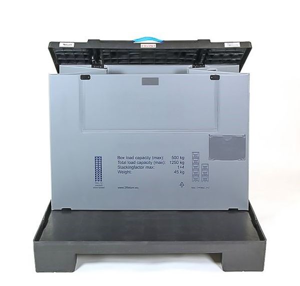 Paletbox de plástico plegable - 1230x830x980mm - Smartbox M